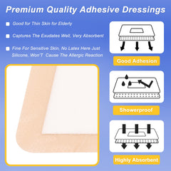 Niceful textura de espuma gruesa que absorbe y amortigua la herida