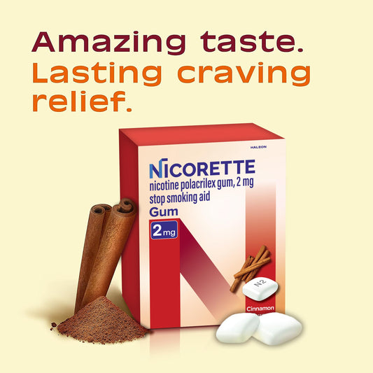 Nicorette chicles dentro del envase listos para uso y control de dosis