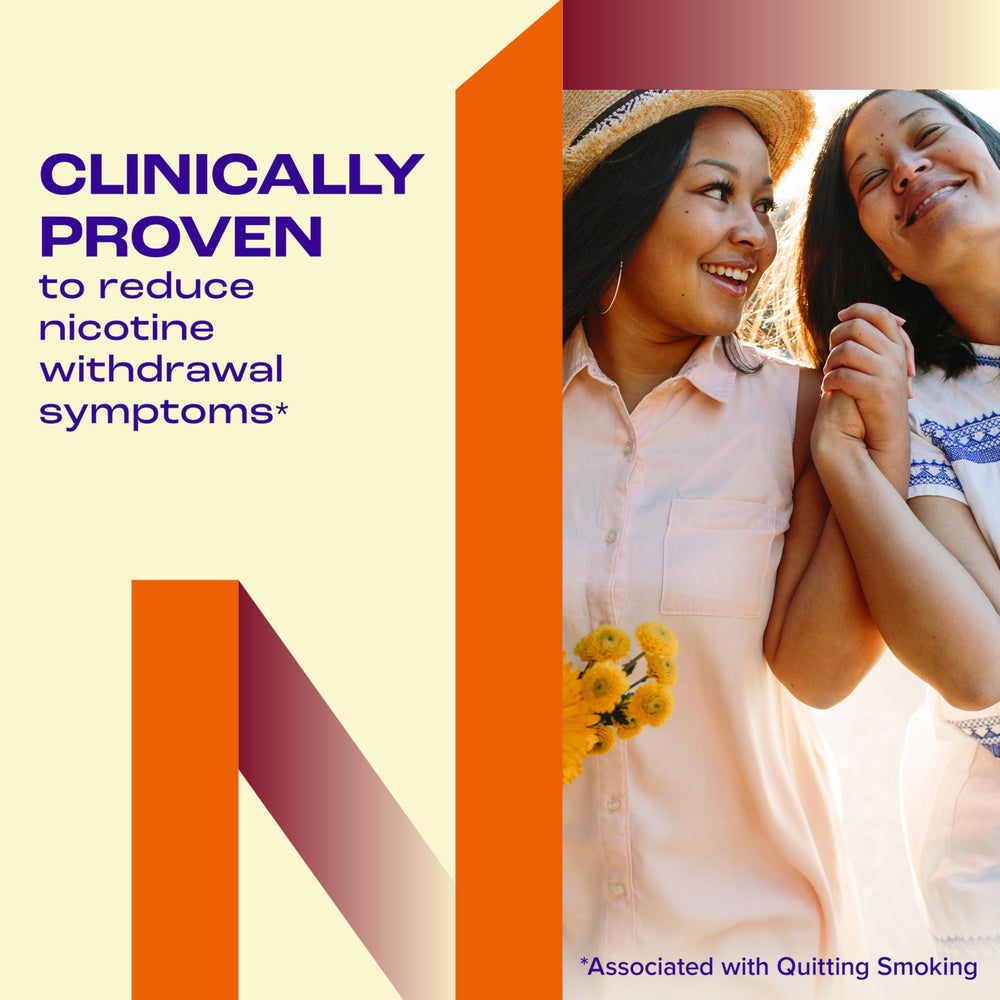 Nicorette primer plano de chicle 2 mg demostrando control de la dosis