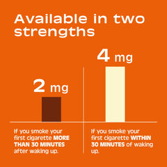 Nicorette comparación de tamaño para llevar y usar en cualquier momento