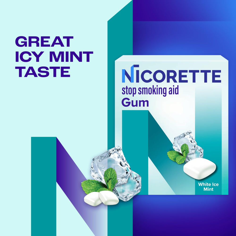 Nicorette vista del interior del empaque con piezas organizadas y fácil acceso