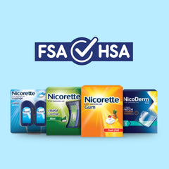 Nicorette etiqueta informativa legible que destaca instrucciones y seguridad
