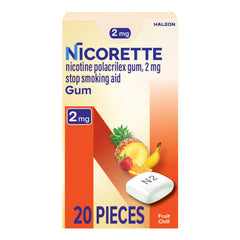 Nicorette empaque frontal Fruit Chill mostrando presentación y claridad