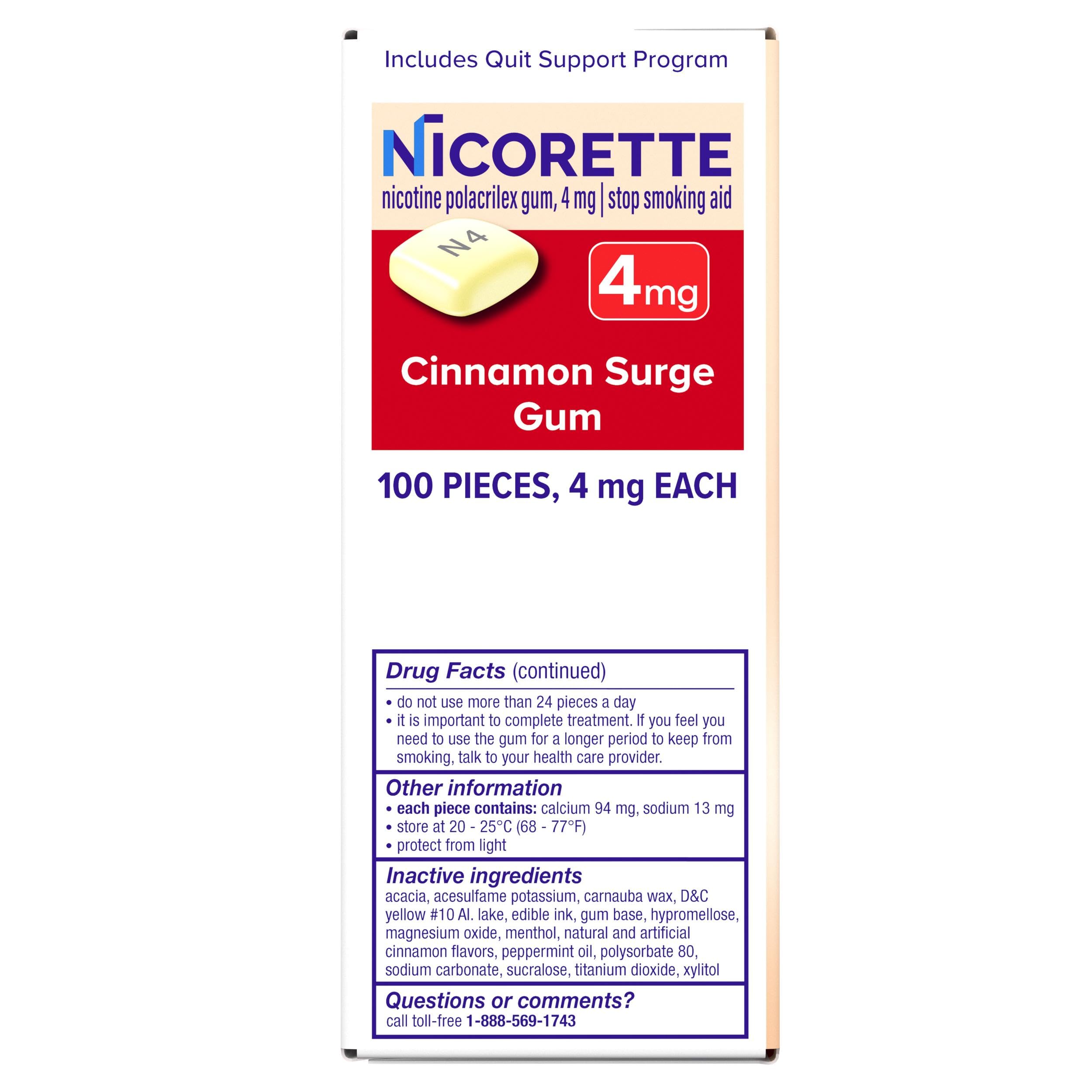 Nicorette presentación doble 2x100 unidades para suministro prolongado