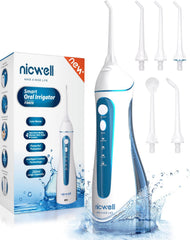 Nicwell frontal del irrigador mostrando diseño ergonómico y facilidad de uso