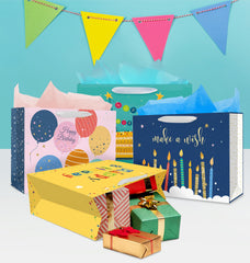 Nihuecne asas de cinta suaves que facilitan llevar el regalo