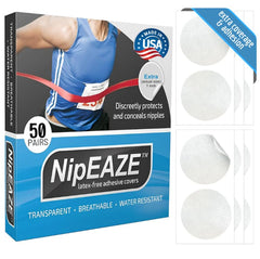 NipEaze frontal del pack mostrando 50 pares y protección duradera