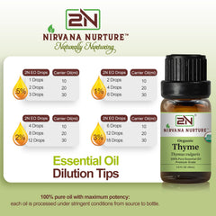 Nirvana Nurture tomillo fresco y hojas mostrando origen natural