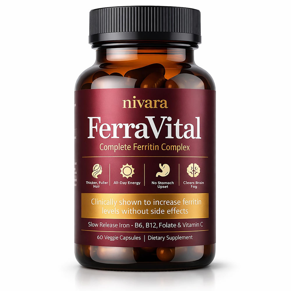NIVARA FerraVital vista frontal del envase mostrando la marca y beneficios