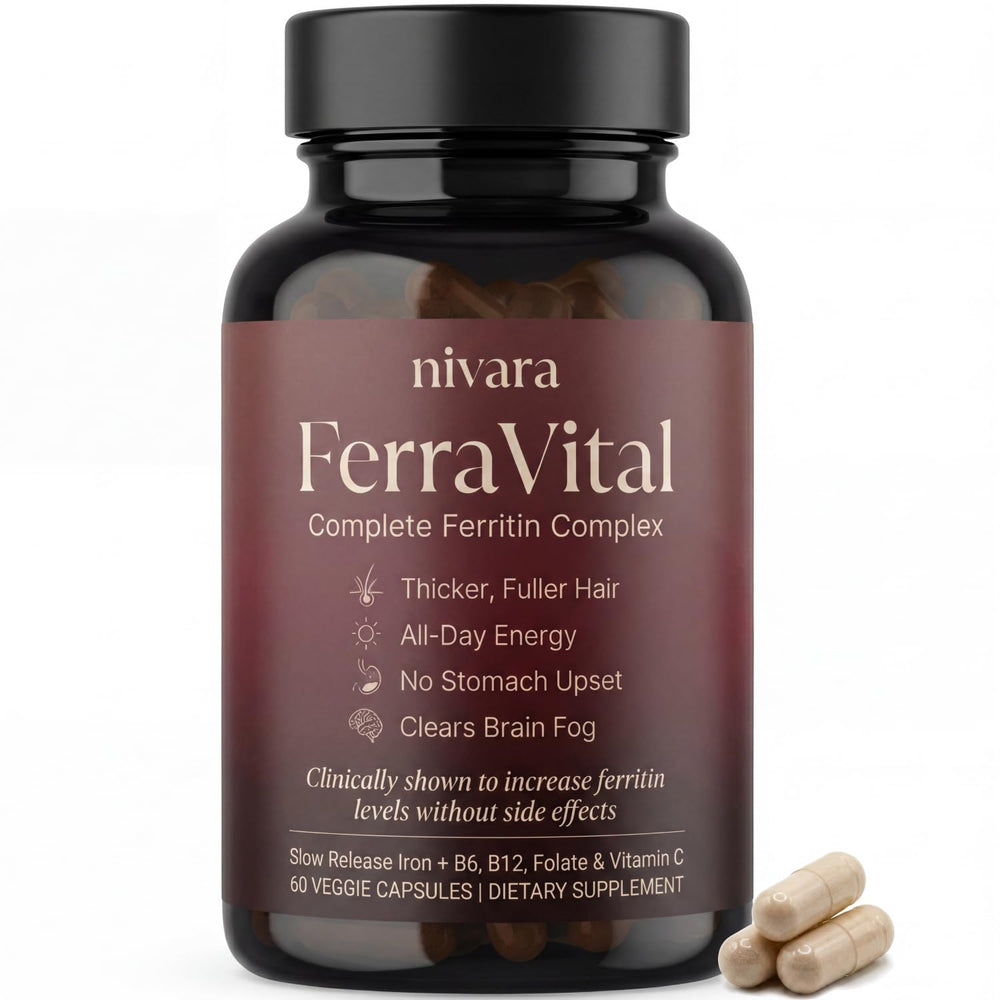 Nivara frasco frontal mostrando etiqueta y beneficios claros