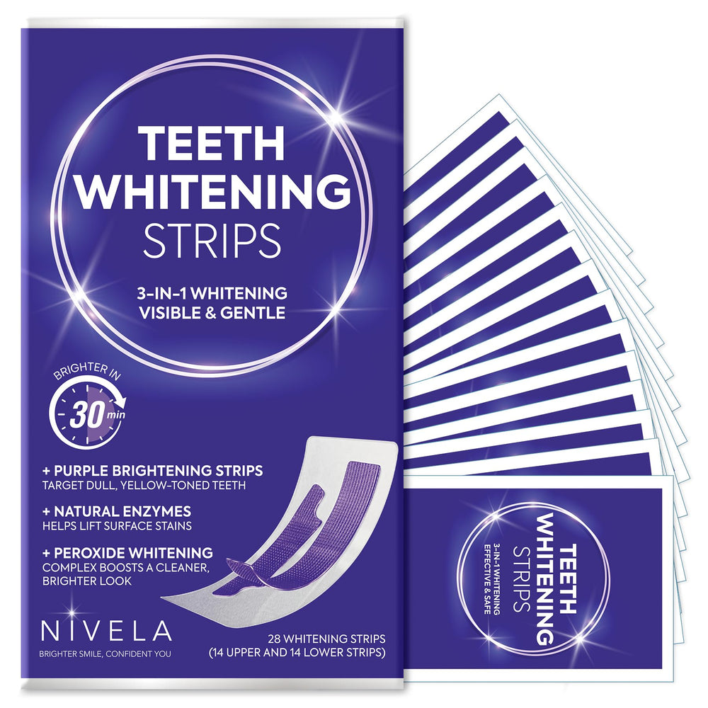 NIVELA empaque frontal mostrando 14 tratamientos y beneficios visibles