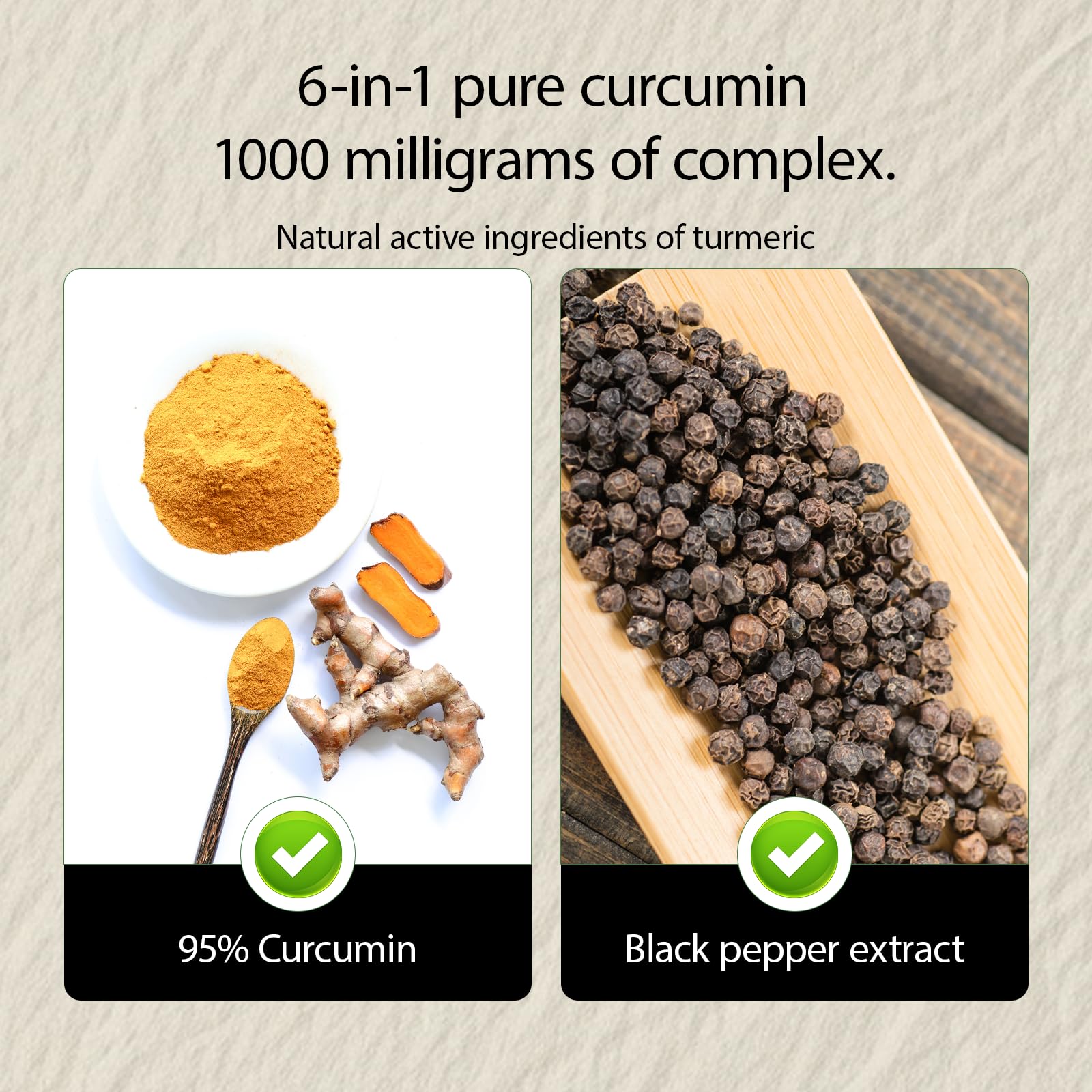 NIVELLE detalle de etiqueta con 95% curcuminoides y lista de ingredientes limpia