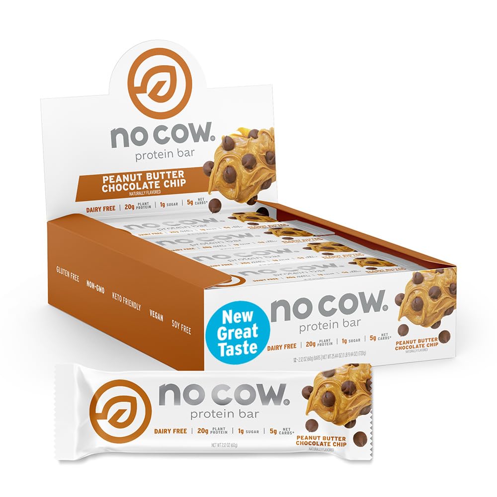 No Cow empaque frontal que muestra contenido y beneficios nutricionales