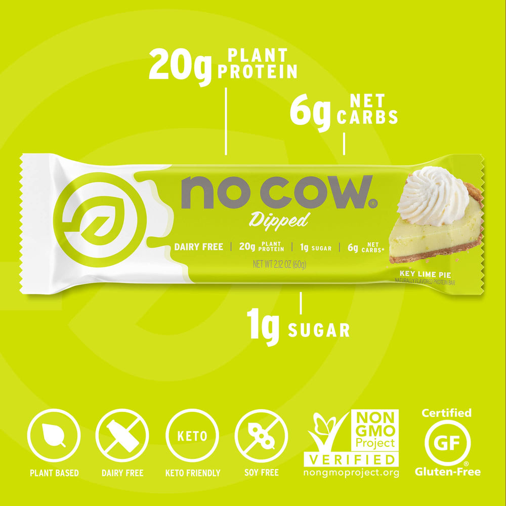 No Cow textura interior en corte mostrando densidad y sabor