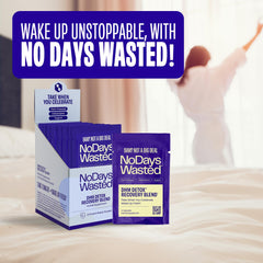 No Days Wasted etiqueta nutricional mostrando ingredientes clave