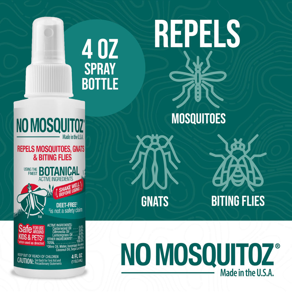 No Mosquitoz aplicación en manos como uso práctico y protección inmediata