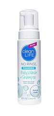 No-Rinse envase frontal mostrando marca y tamaño, práctico para viajes
