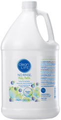 No-Rinse envase frontal mostrando etiqueta y rendimiento por baño