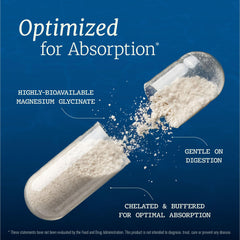 Nobi Nutrition representación del magnesio glicinato y su alta absorción