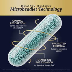 Nobi Nutrition microbeadlets en primer plano, liberación lenta y absorción sostenida