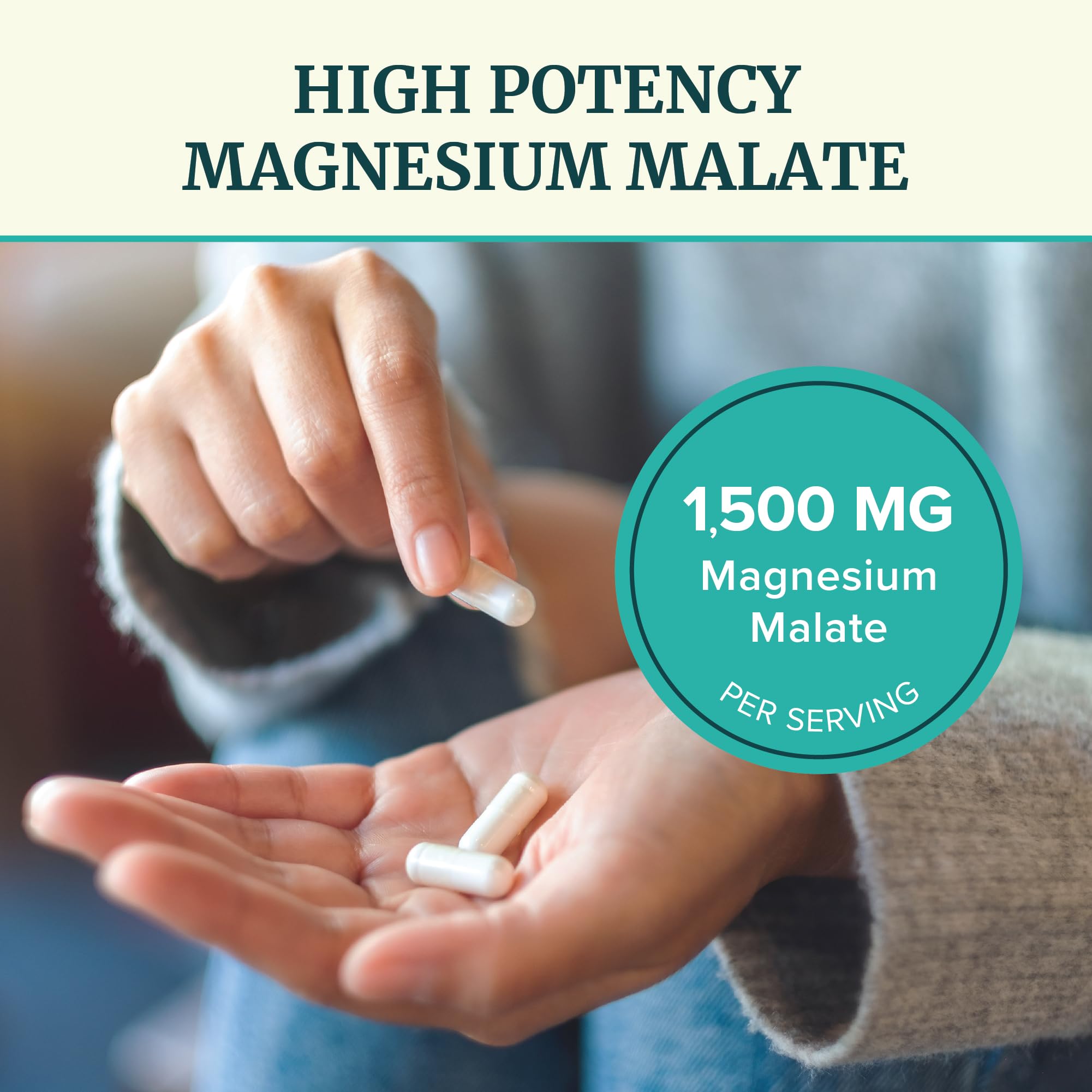 Nobi Nutrition detalle del polvo de magnesio malato y su pureza