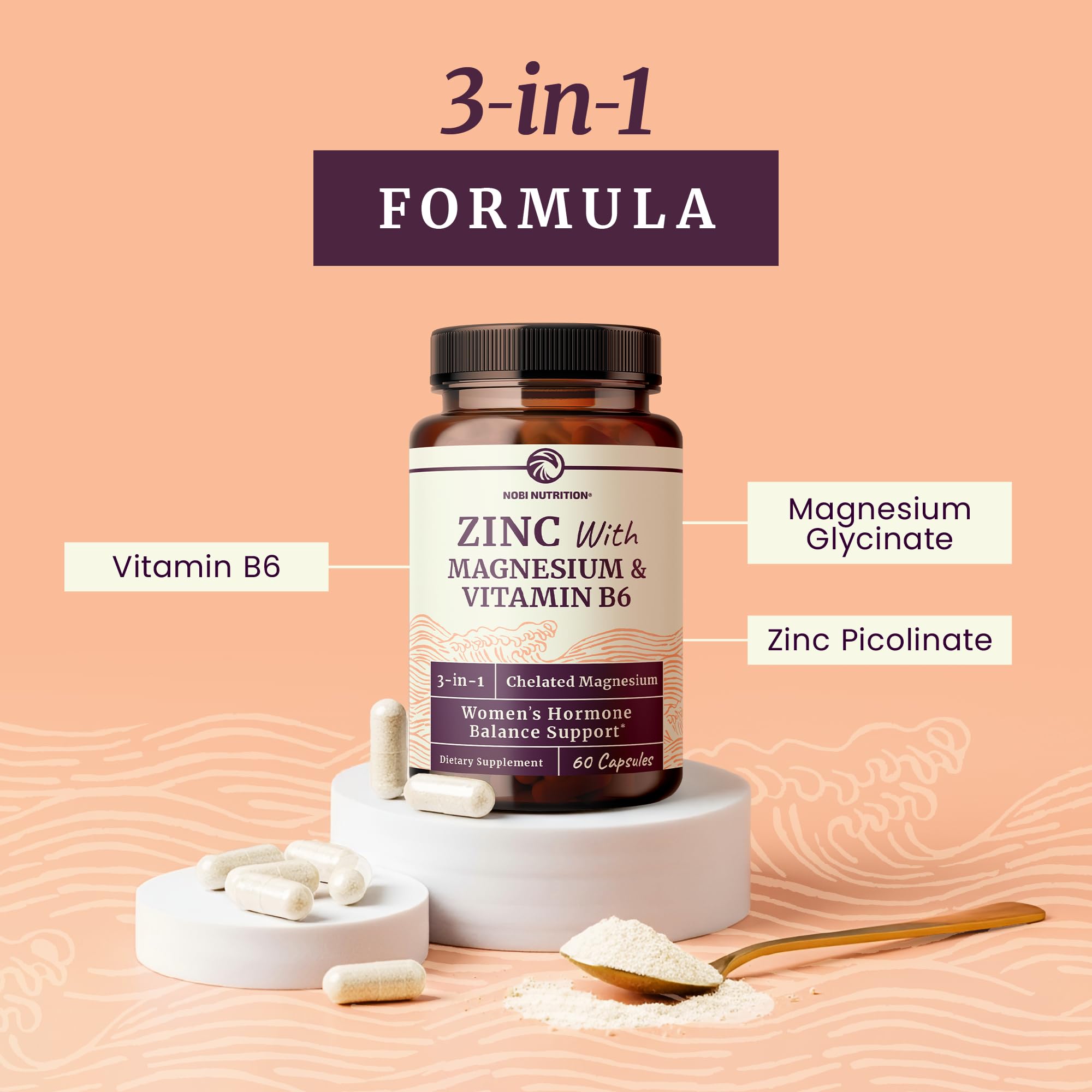 Nobi Nutrition textura de comprimido detallada, indica pureza y calidad
