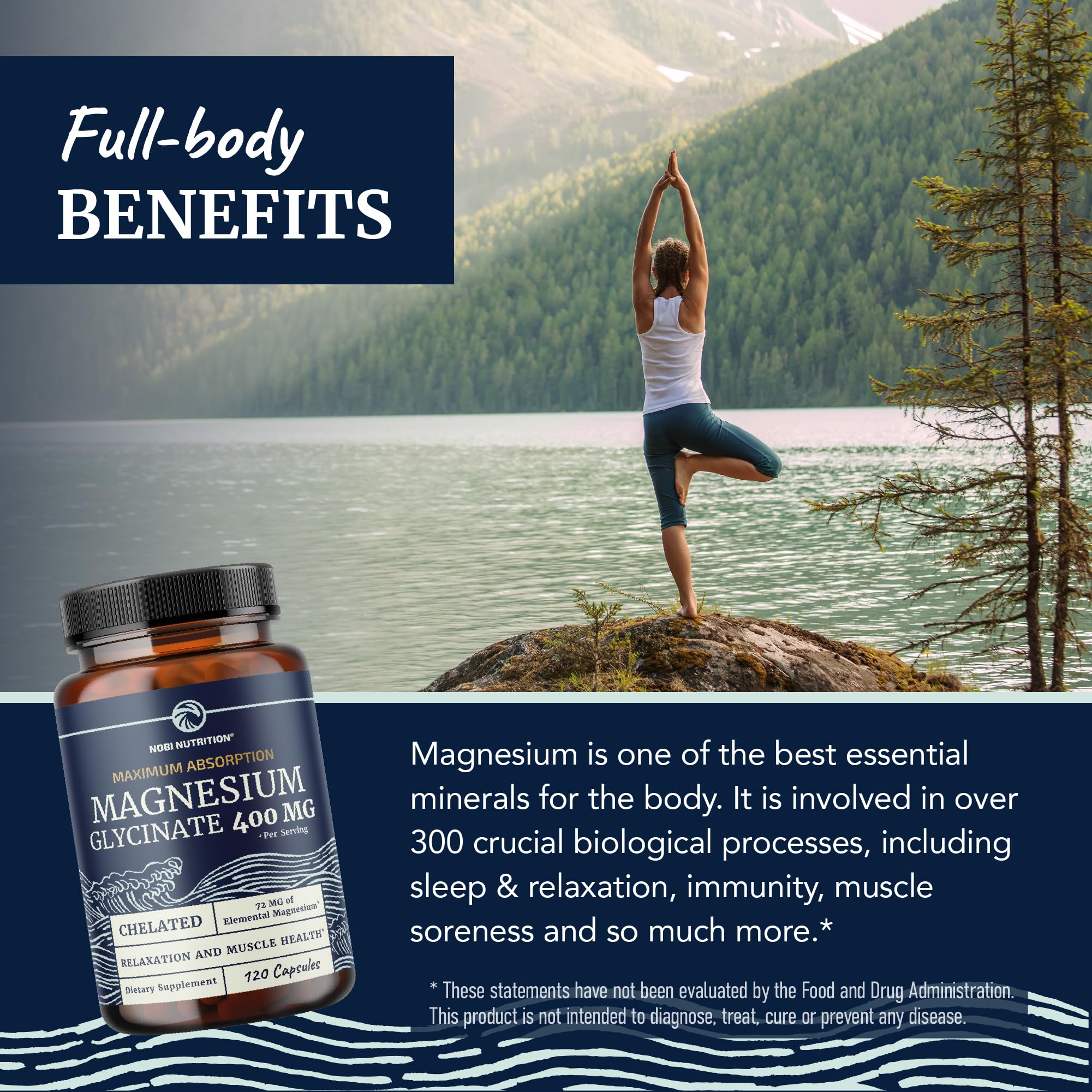 Nobi Nutrition suplemento en mesita junto a cama indicando uso nocturno relajante
