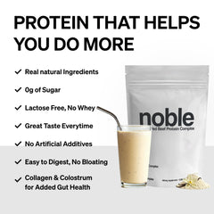 Noble Origins etiqueta nutricional en detalle, transparencia y trazabilidad