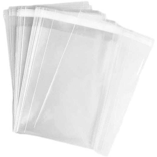 Nobranded frente del paquete mostrando 100 bolsas transparente y beneficio presentación clara