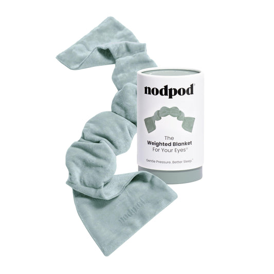 nodpod antifaz frontal mostrando diseño y beneficios de relajación