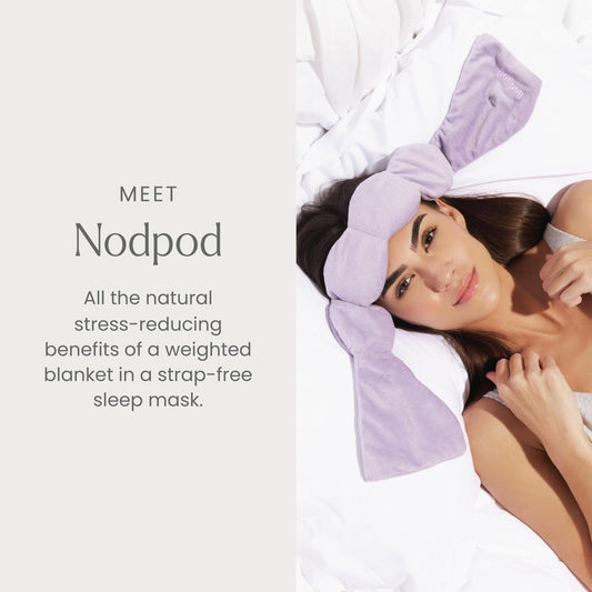 nodpod microfleece de cerca, suavidad visible para confort nocturno