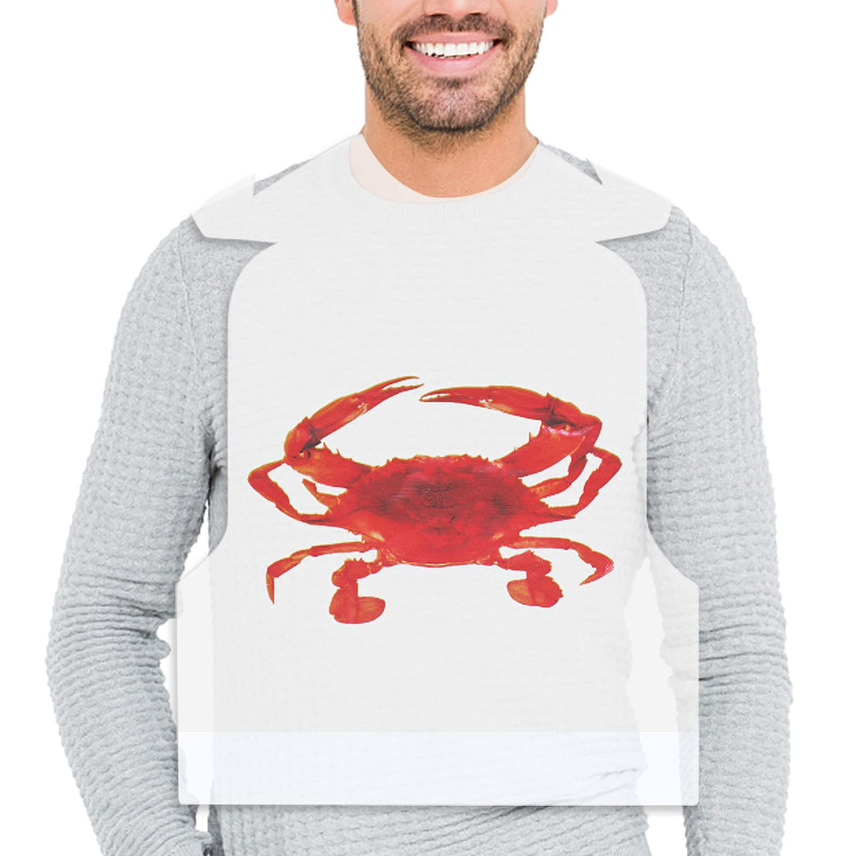 Nonley empaque frontal mostrando 25 baberos, protege ropa en fiestas