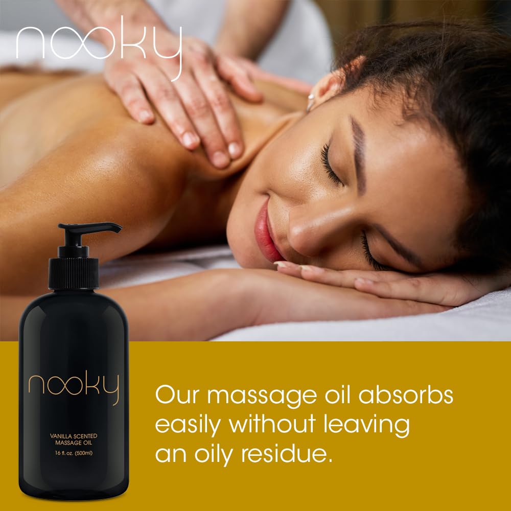 NOOKY gotas de aceite en piel mostrando textura ligera y rápida absorción