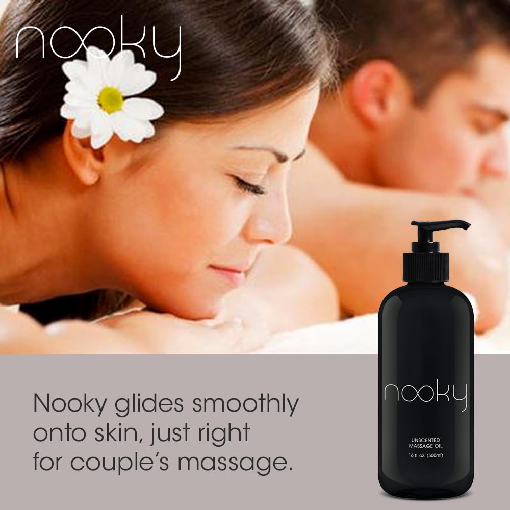 NOOKY masaje en pareja con aceite para deslizamiento cómodo y experiencia íntima