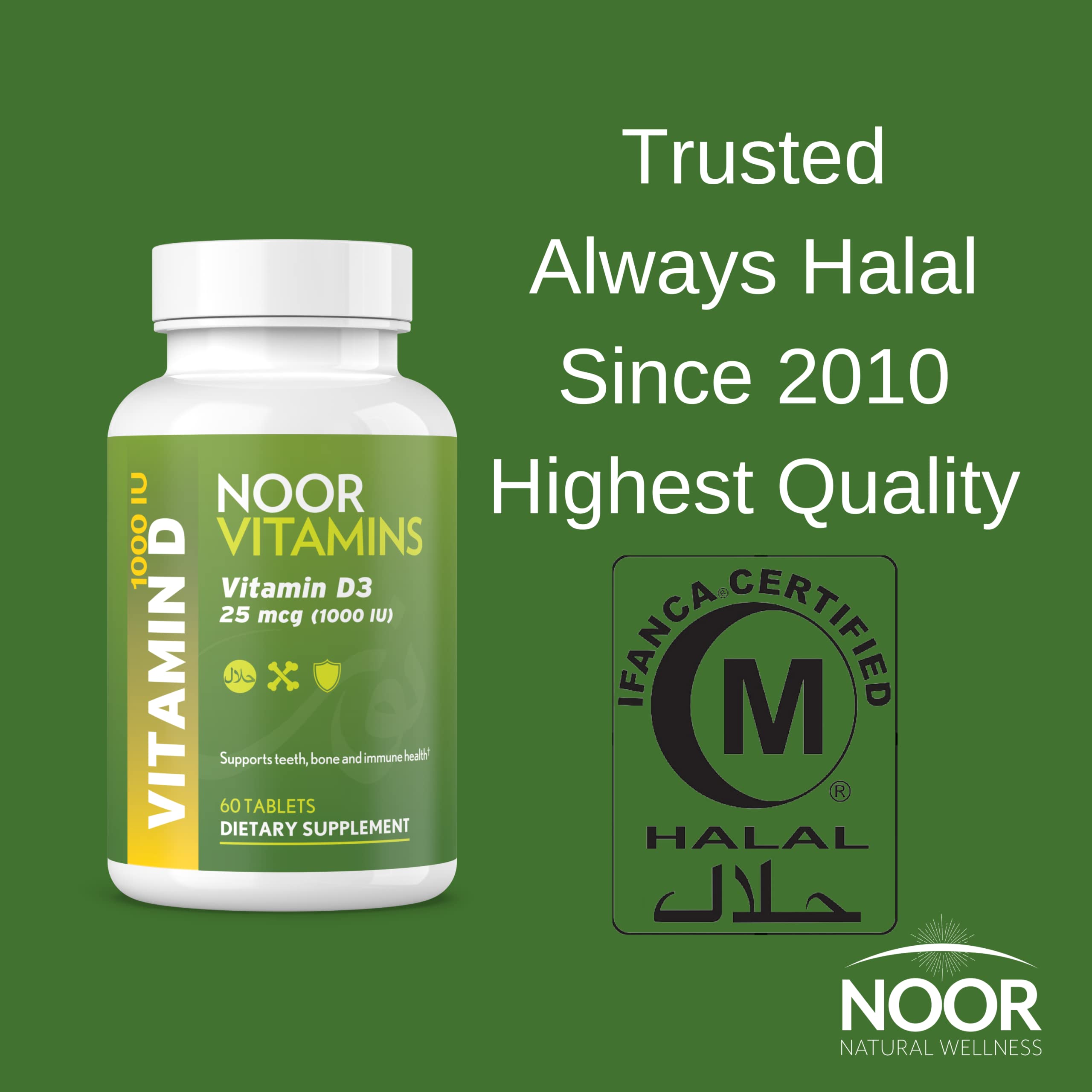 Noor Vitamins comparación de tamaño con monedas para escala clara