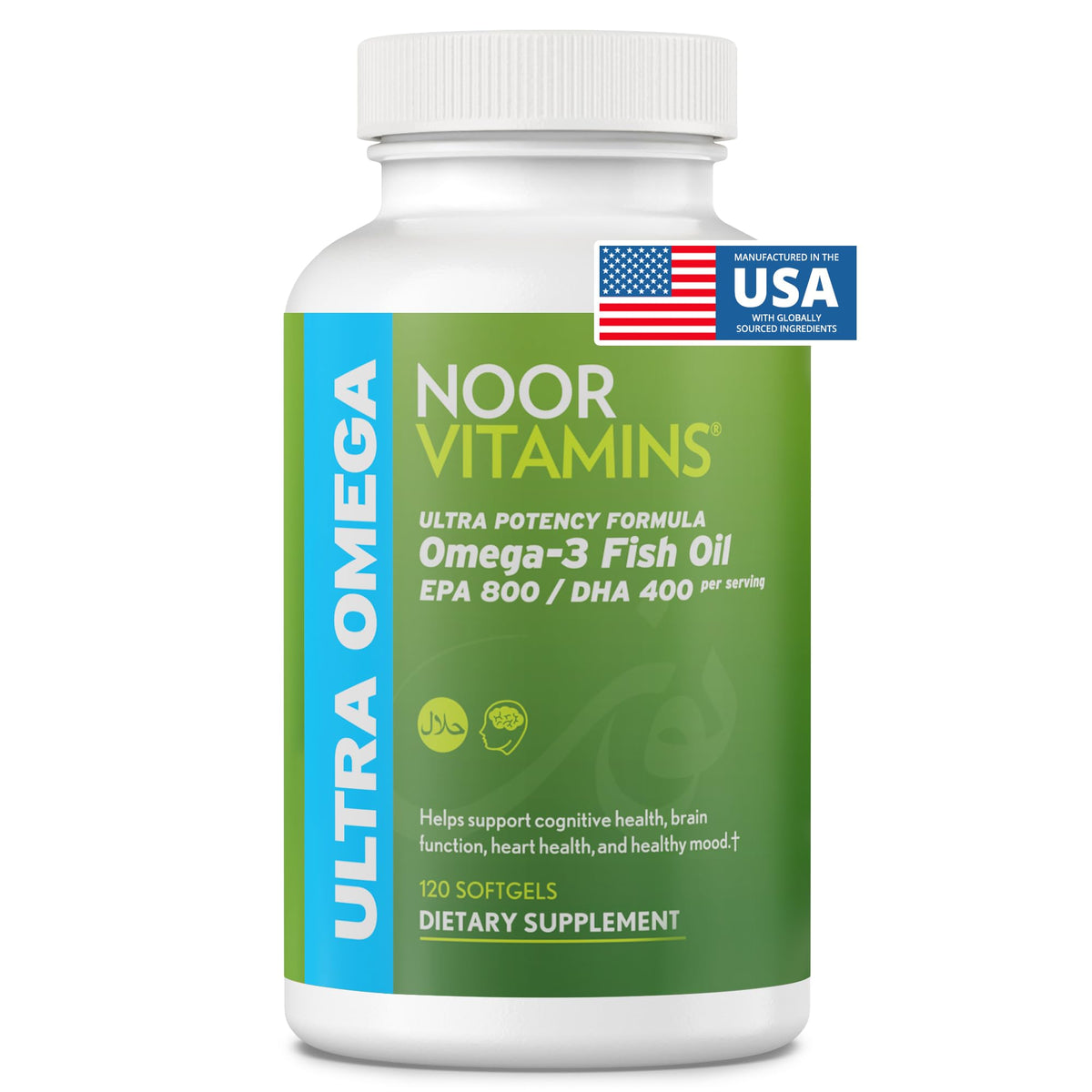 Noor Vitamins frontal del envase mostrando etiqueta y beneficios