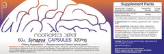 Nootropics Depot cápsula textura detalle que resalta calidad y contenido vegetal