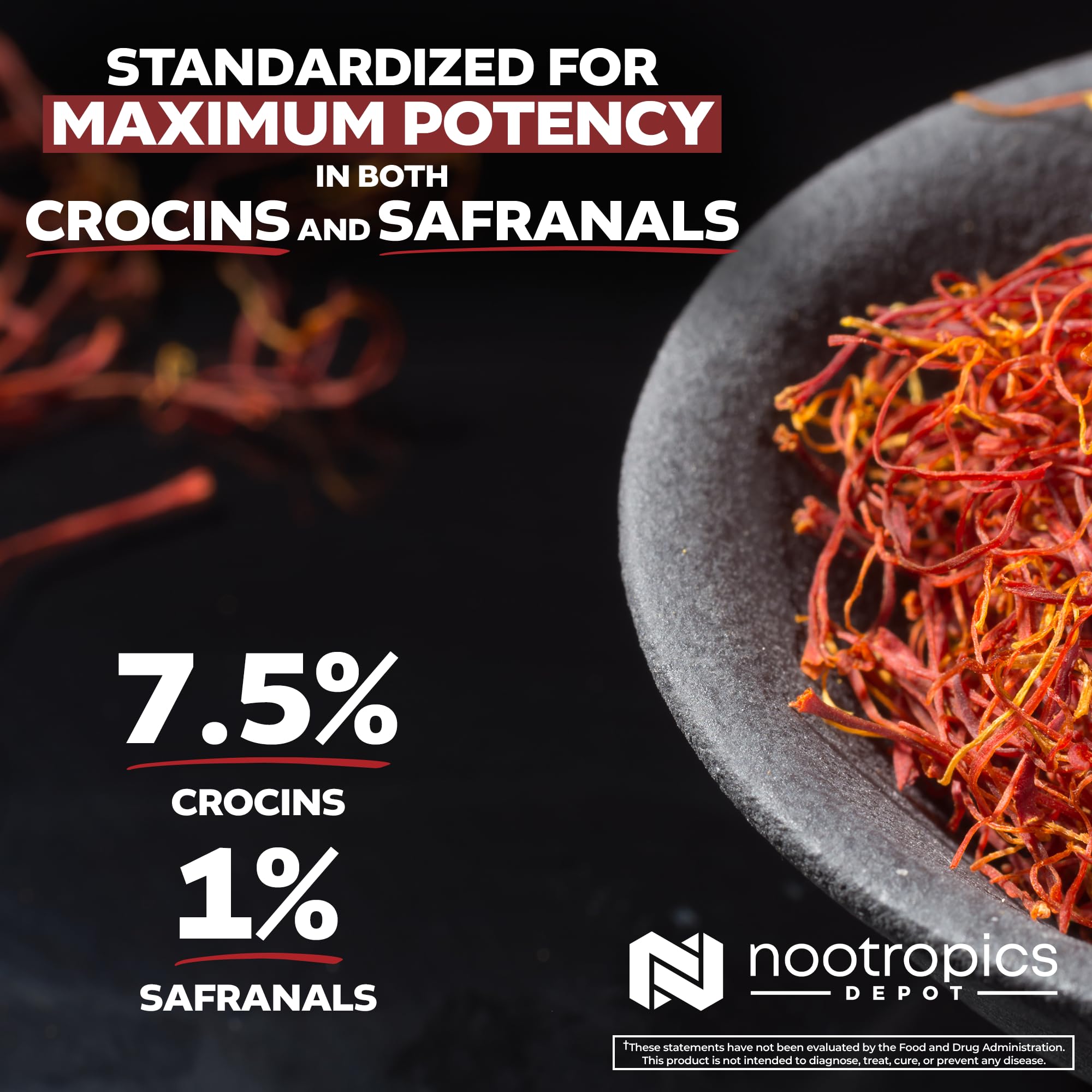 Nootropics Depot frasco junto a mano para apreciar tamaño y duración