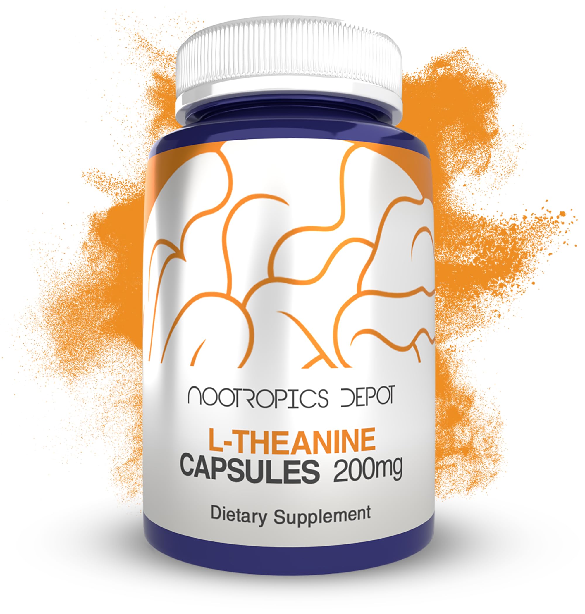 Nootropics Depot frasco frontal mostrando etiqueta y cantidad 180 cápsulas