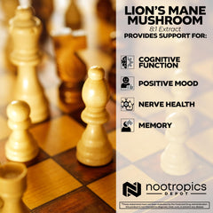 Nootropics Depot cápsula en mano demostrando la dosificación práctica