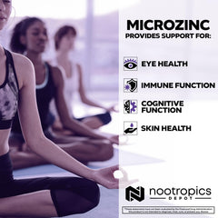 Cápsula MicroZinc en la mano para comparar tamaño y aporte práctico de Nootropics Depot