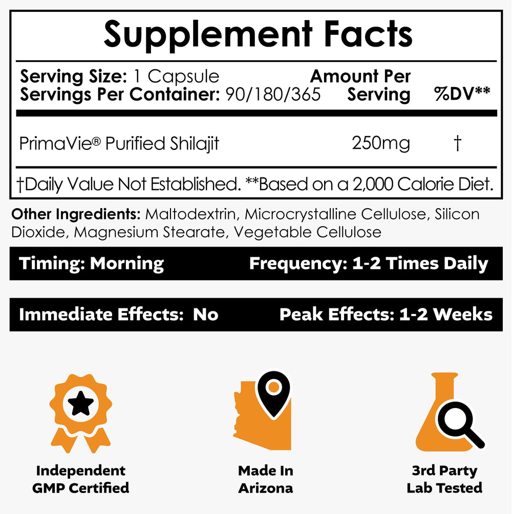 Nootropics Depot PrimaVie cápsulas en mano para dosificación práctica