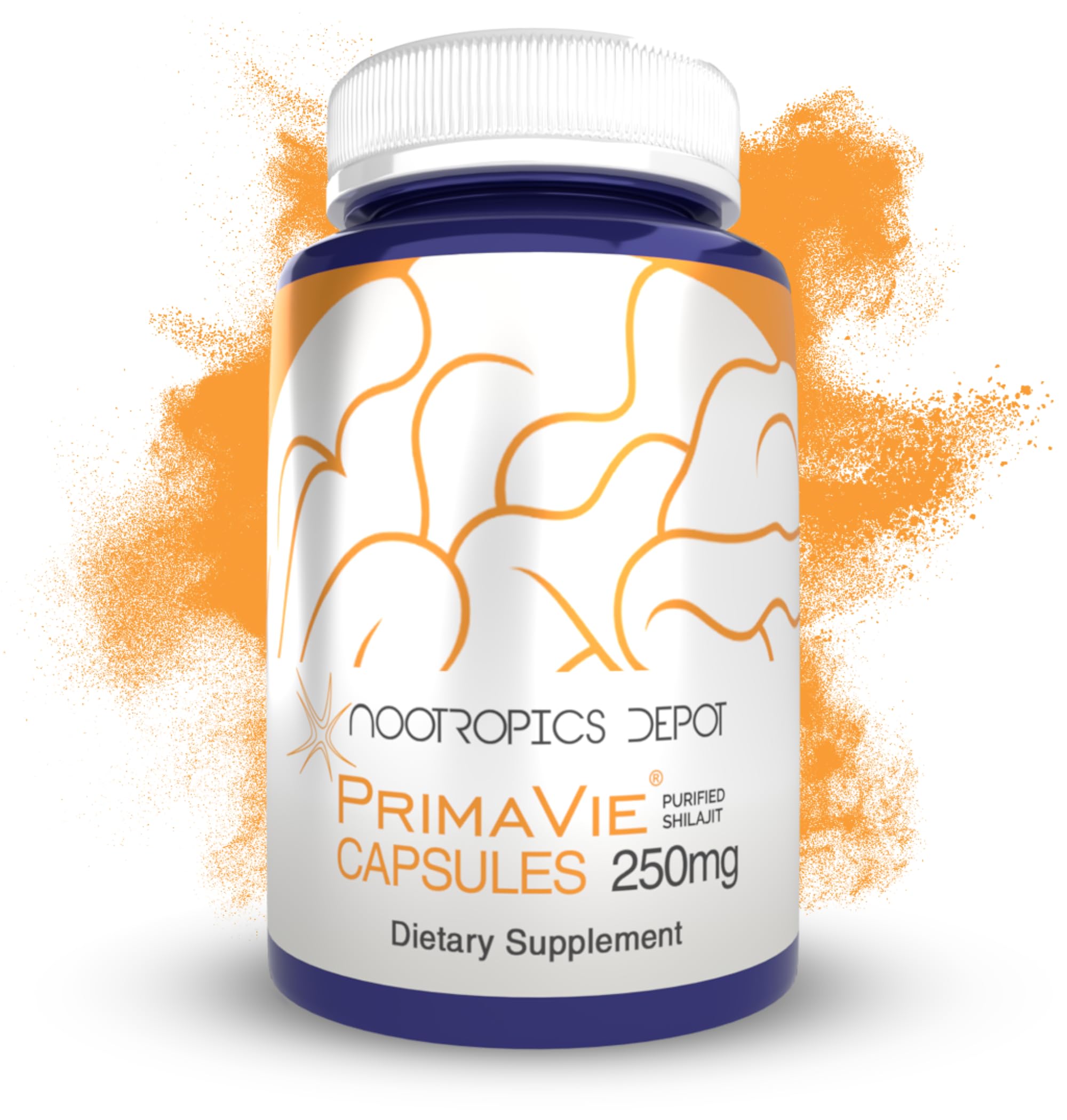 Nootropics Depot PrimaVie frente del empaque mostrando suplemento confiable