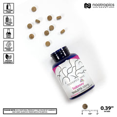 Nootropics Depot primer plano textura de tableta para calidad uniforme