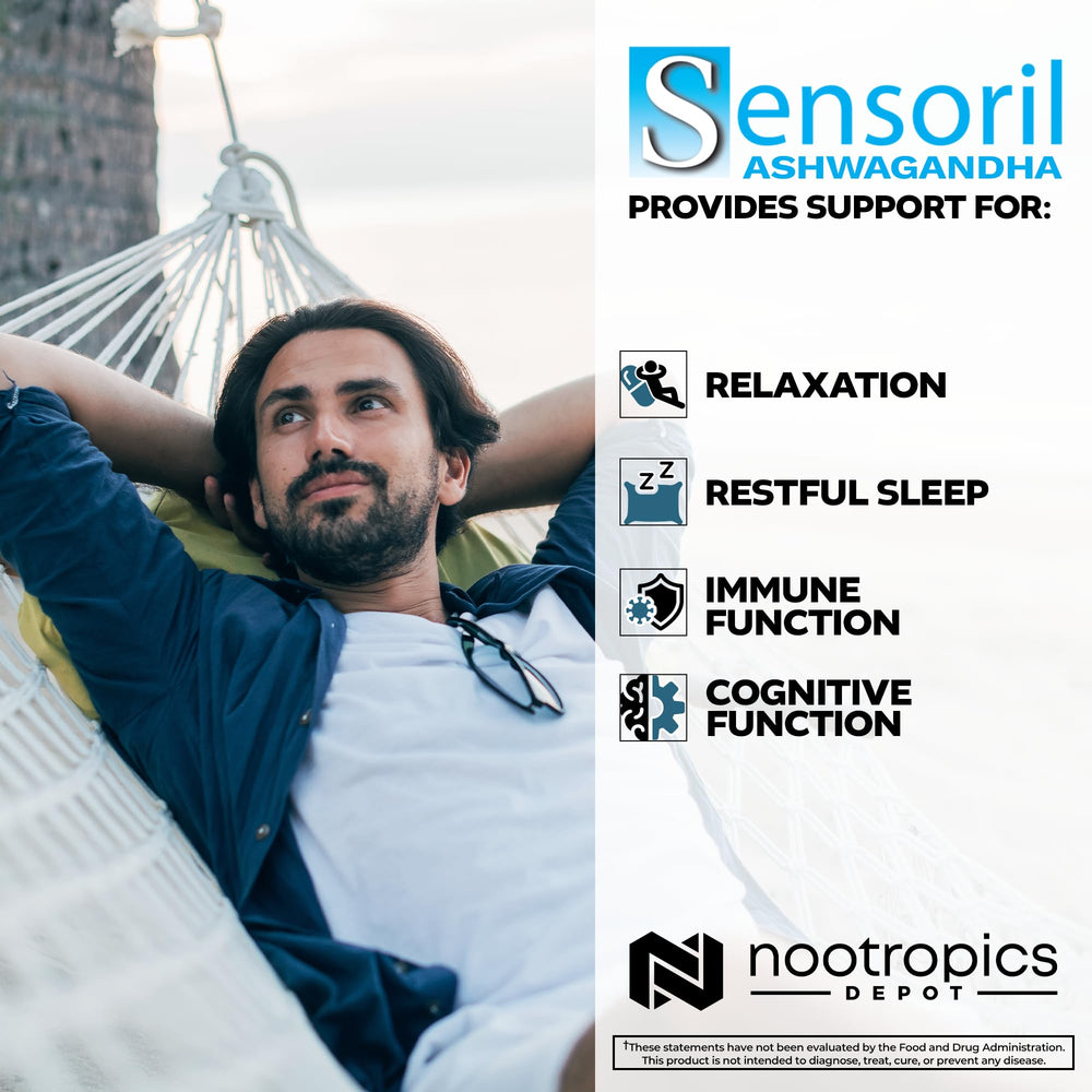 Nootropics Depot cápsula en mano mostrando tamaño práctico y comodidad