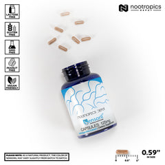 Nootropics Depot extracto en polvo primer plano que transmite pureza