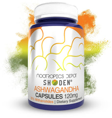 Nootropics Depot frontal del envase mostrando la etiqueta y beneficios