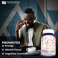Nootropics Depot detalle de la cápsula resaltando calidad y pureza