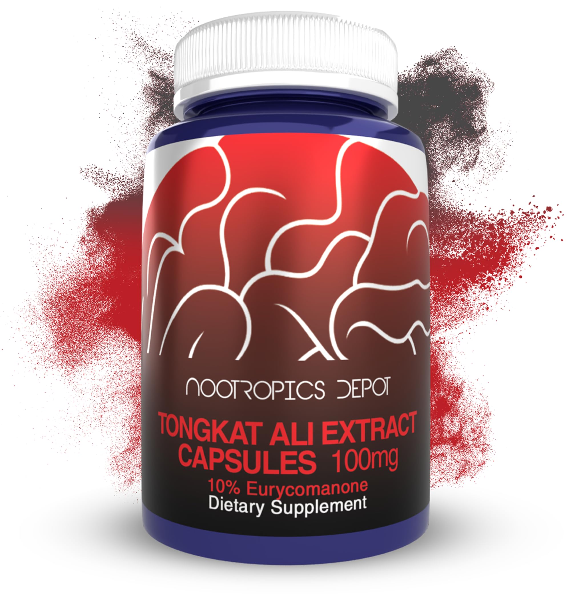 Nootropics Depot frasco frontal mostrando 120 cápsulas y claridad de etiqueta
