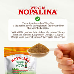 Nopalina etiqueta de ingredientes y certificaciones, transparencia y calidad
